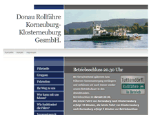 Tablet Screenshot of donaurollfaehre.at